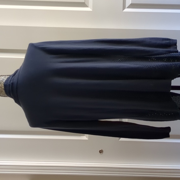 Ann Taylor Navy Cardigan: Large - Picture 4 of 5